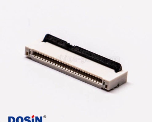 fpc連接器1.0立貼式26針單面觸阻燃接PCB板