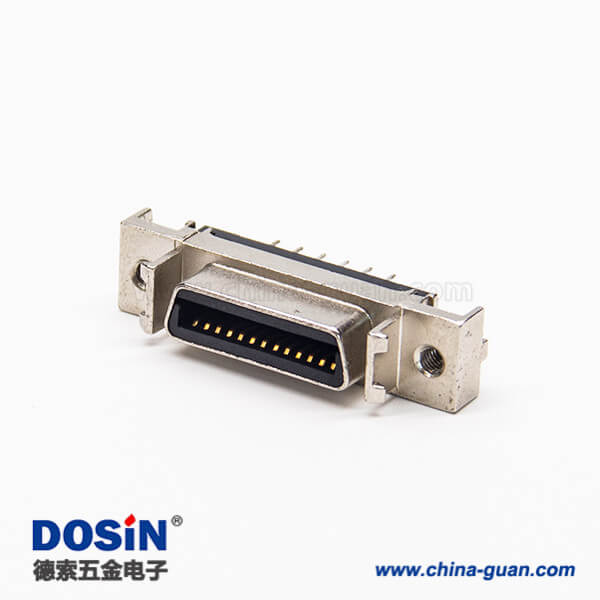 14 SCSI連接器26pin直式母頭穿孔式接PCB板