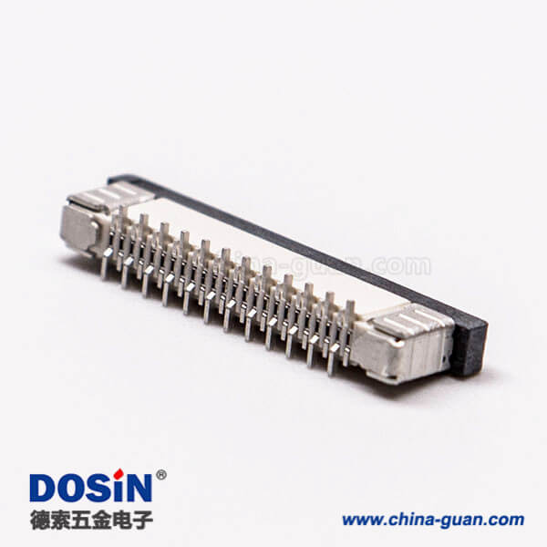 貼片fpc插座帶鎖0.5mm單面接觸12pin接PCB12H2.0