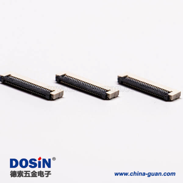 16-7 0.5mm fpc 封裝24針臥式無鎖雙面接1.2H板端插座