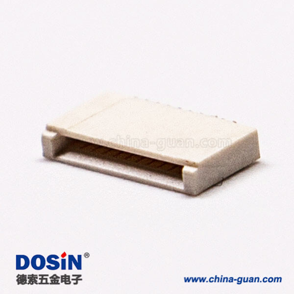 17-1 fpc插座10針0.5mm前掀蓋式下接觸1.5H板端