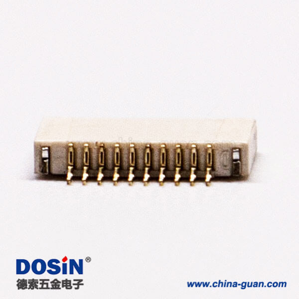 17-4 fpc插座10針0.5mm前掀蓋式下接觸1.5H板端