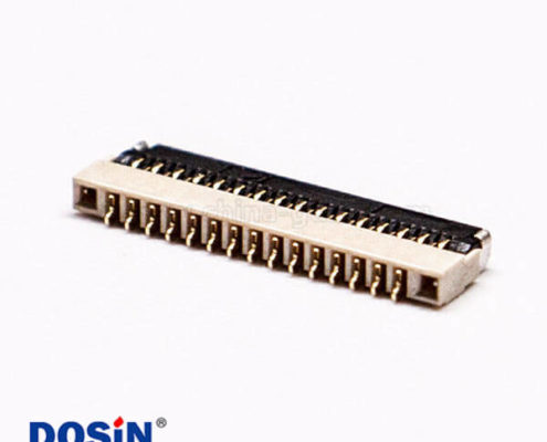 貼片臥式fpc插座0.3PH前掀蓋式15pin下接觸1.0H