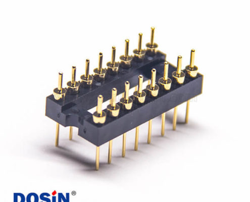 2.54排針?biāo)苣z高3mm 180度雙排圓孔插板式5pcs