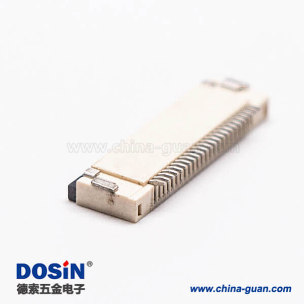 2-3 fpc插座0.5PH前掀蓋式24pin下接觸2.0H
