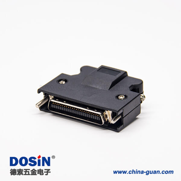 21 50 Pin SCSI 塑料外殼螺絲連接器