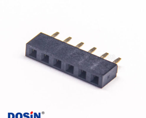 排母2.54 180度單排穿孔塑高5.0mm 10pcs