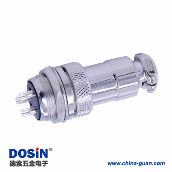 25-2 3芯航空頭GX20直式防水電子連接器