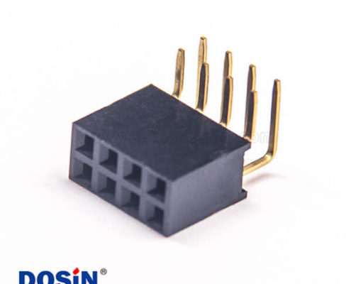 雙排母座 彎間距2.54mm單塑Y型連接器塑高8.5mm 10pcs