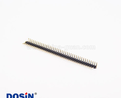 排針2.54mm間距公頭連接器40pin彎式插板長11.5mm