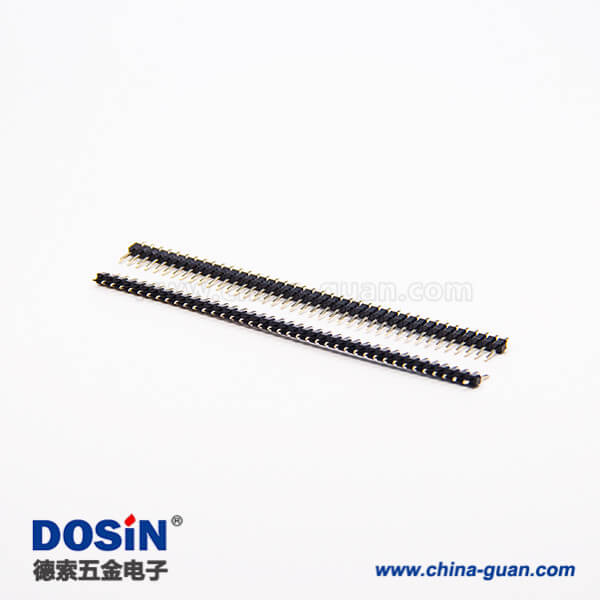 29-3 單排針2.54單塑40pin直式180度長(zhǎng)11.5mm插板