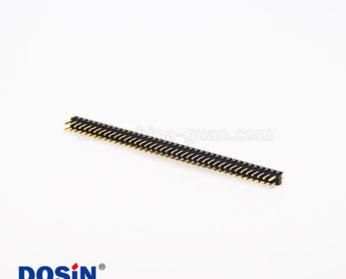 雙排直式排針連接器80pin間距2.54mm單塑插板式