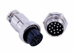 GX20航空連接器15芯直式防水插頭插座