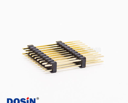 雙排針2.54mm間距雙塑排母連接器