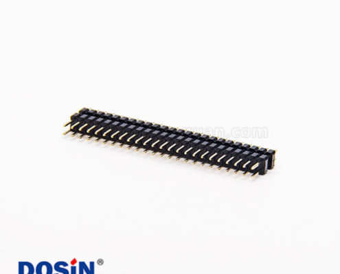 排針連接器直式公頭雙塑雙排48pin2.54mm間距長15mm插板式