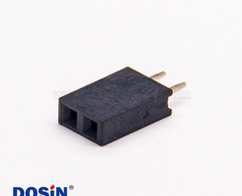 2孔直式排母單排間距2.54mm直插式連接器