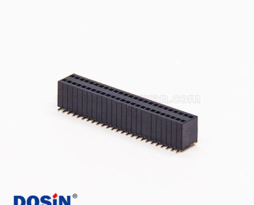 貼板式排母連接器直式180度雙排50孔