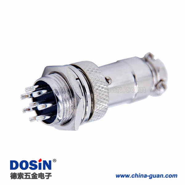 6-2 GX16 8芯航空連接器直式公母連接器