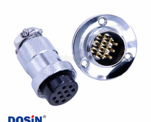 GX25航空插頭插座10芯大圓盤直式公母連接器5套