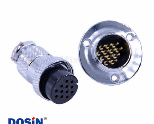 GX25法蘭公母頭12芯防水直式連接器5套