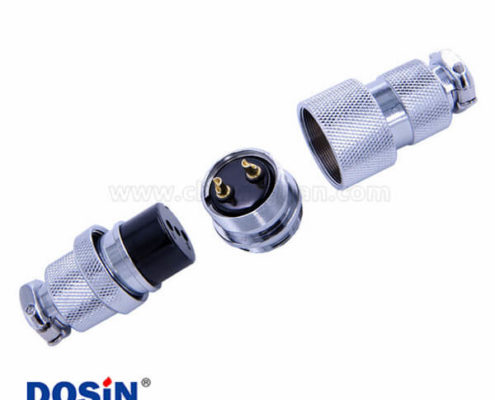 GX25防水對接型航空頭2芯公母對接直式連接器2套