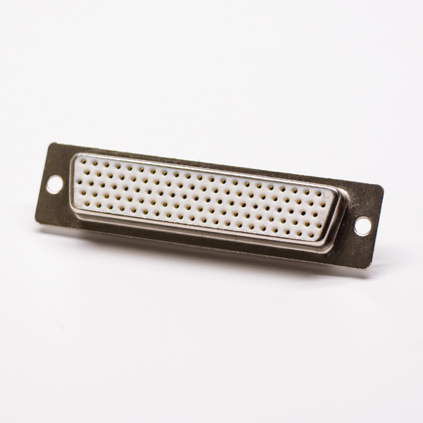 db母頭焊線式104針高密度接線連接器直式光孔鉚合
