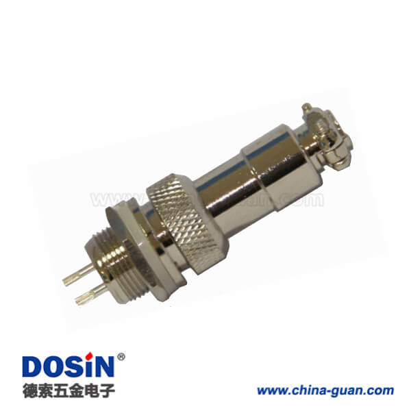 75-1 2芯航空頭GX12連接器直式公插座母插頭5套