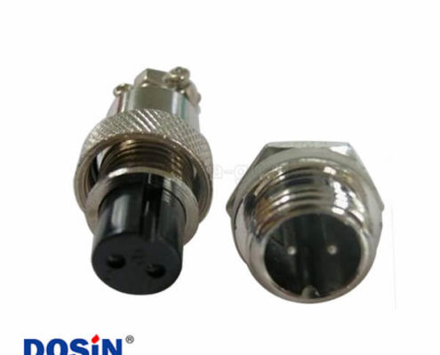 2芯航空頭GX12連接器直式公插座母插頭5套