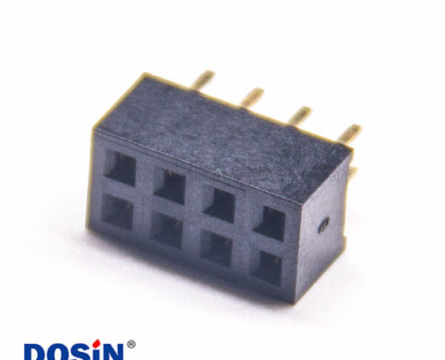 雙排插座180度間距2.0PH單塑4Pin排母插板4pcs