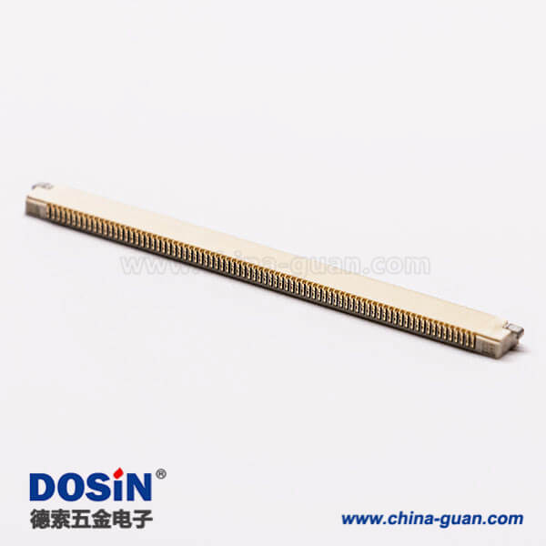 fpc 1.0mm抽屜式插座焊接80pin下接觸式H1.2