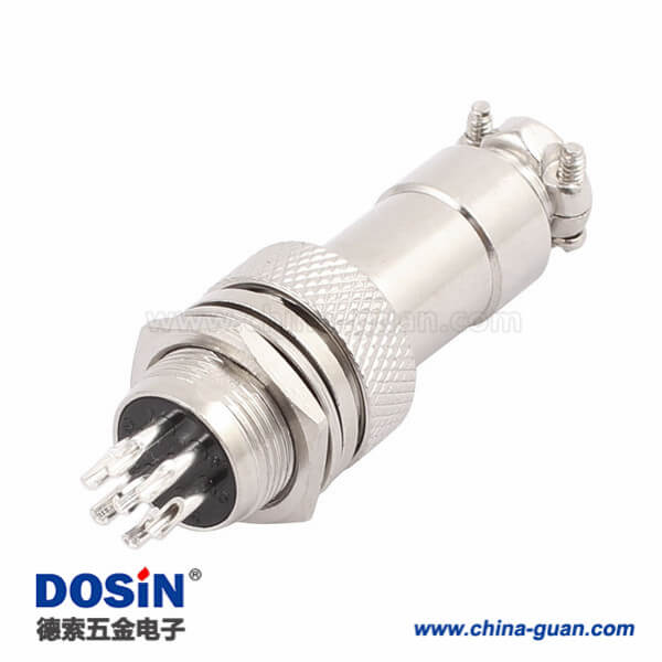 81-1 航空插頭及插座7芯公母直式航空連接器5套