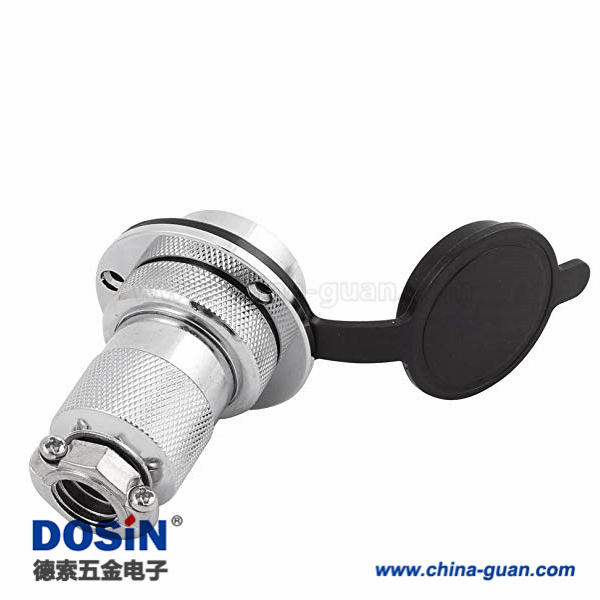 121-1 大圓盤GX30 7芯連接器母頭公座圓形航空連接器