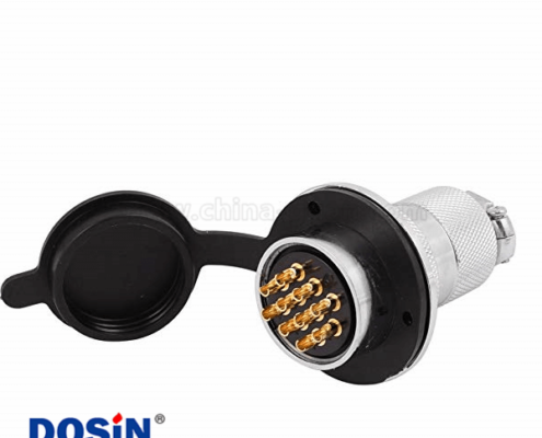 大圓盤GX30 7芯連接器母頭公座圓形航空連接器