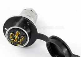 GX30-7芯法蘭安裝公母插頭插座電子連接器