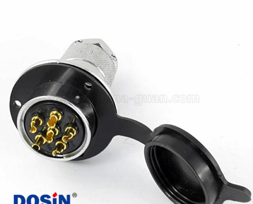 GX30-7芯法蘭安裝公母插頭插座電子連接器