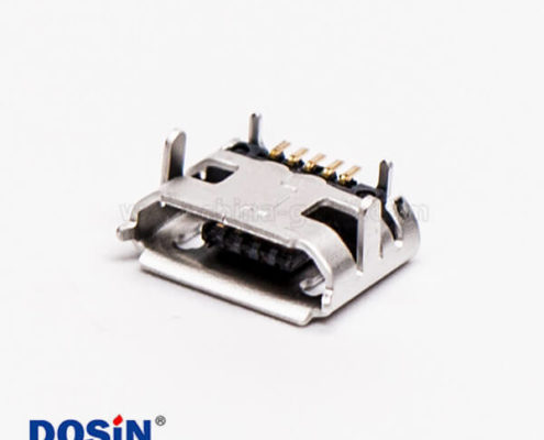 micro usb 5p b型SMT B型母座牛角型連接器 7.20-5.50