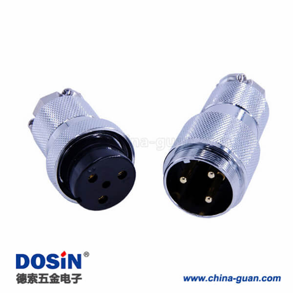 GX30-3芯航空插頭連接器公頭母頭對接型直式插頭2套