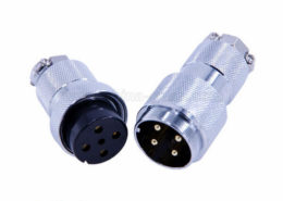 GX30公母頭對接航空頭4芯直式電纜線接頭2套