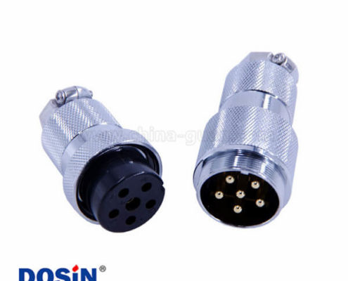 航空插頭GX30-6芯公頭母頭對接直式航空插頭2套