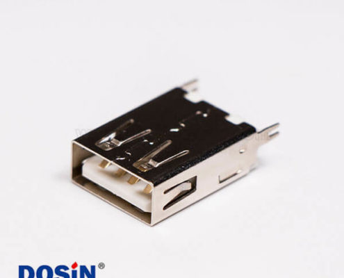 USB2.0插座直式母頭插板式連接器