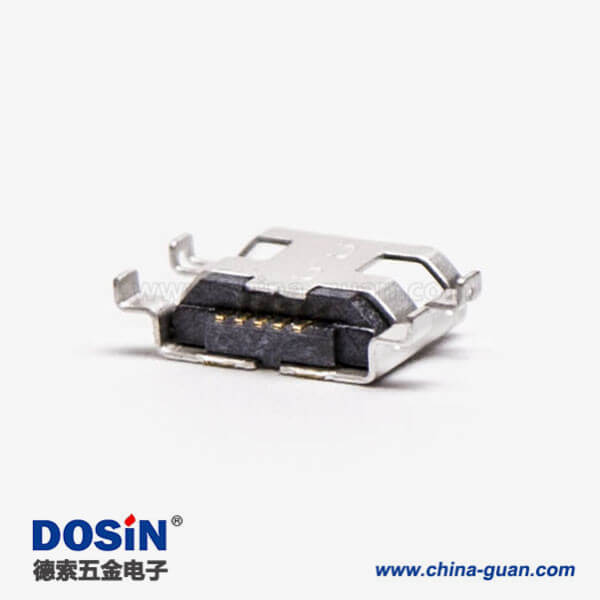 micro接口 usbB型母座沉板5pin四腳間距9.65 micro接口 usbB型母座沉板5pin四腳間距9.65