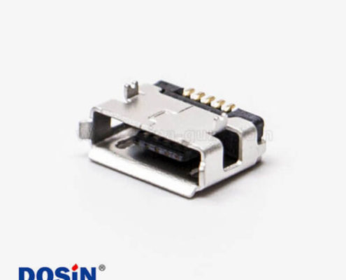 micro usb手機接口SMT母頭A型兩腳DIP 5.65