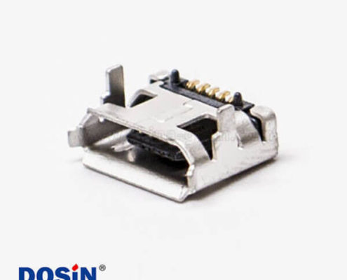 micro usb接口手機5pinB型SMT兩腳DIP 7.15