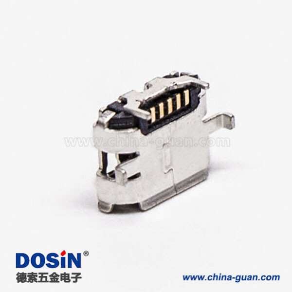 micro usb b接口5針母座SMT牛角型 7.20-4.85 micro usb b接口5針母座SMT牛角型 7.20-4.85