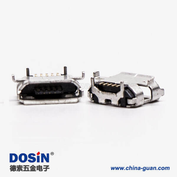 micro usb b接口5針母座SMT牛角型 7.20-4.85 micro usb b接口5針母座SMT牛角型 7.20-4.85