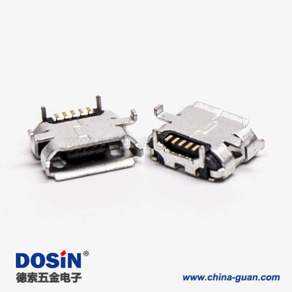 micro usb b接口5針母座SMT牛角型 7.20-4.85 micro usb b接口5針母座SMT牛角型 7.20-4.85