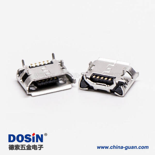 micro usb b接口5p SMT B型牛角型直式連接器5.65-4.85 micro usb b接口5p SMT B型牛角型直式連接器5.65-4.85