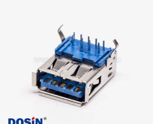 usb3.0 type a連接器母座彎式插板彎腳接板