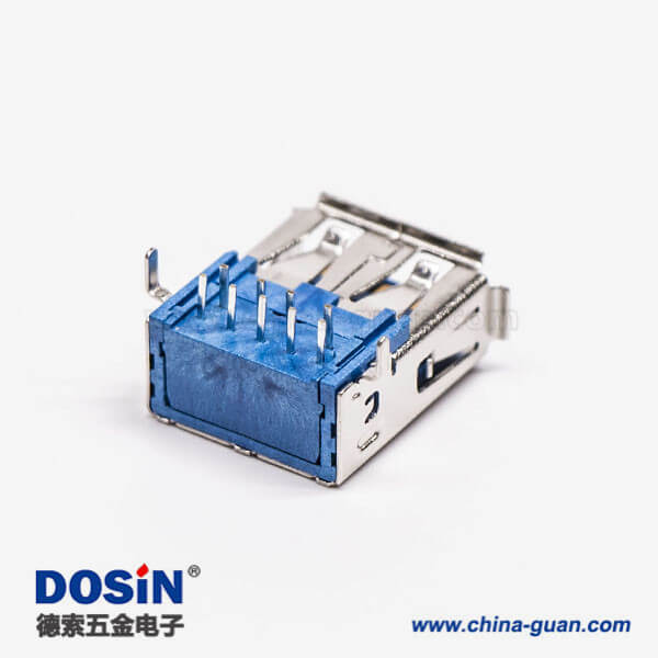 usb3.0母座連接器母頭彎式type a彎腳DIP插板 usb3.0母座連接器母頭彎式type a彎腳DIP插板