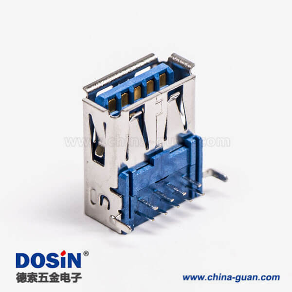 usb3.0母座連接器母頭彎式type a彎腳DIP插板 usb3.0母座連接器母頭彎式type a彎腳DIP插板